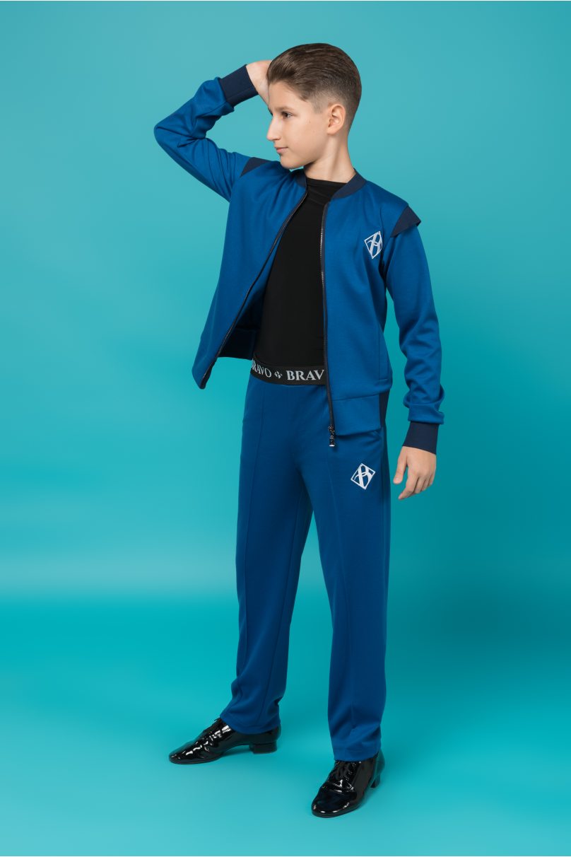 Танцевальный спортивный костюм для мальчиков Синий