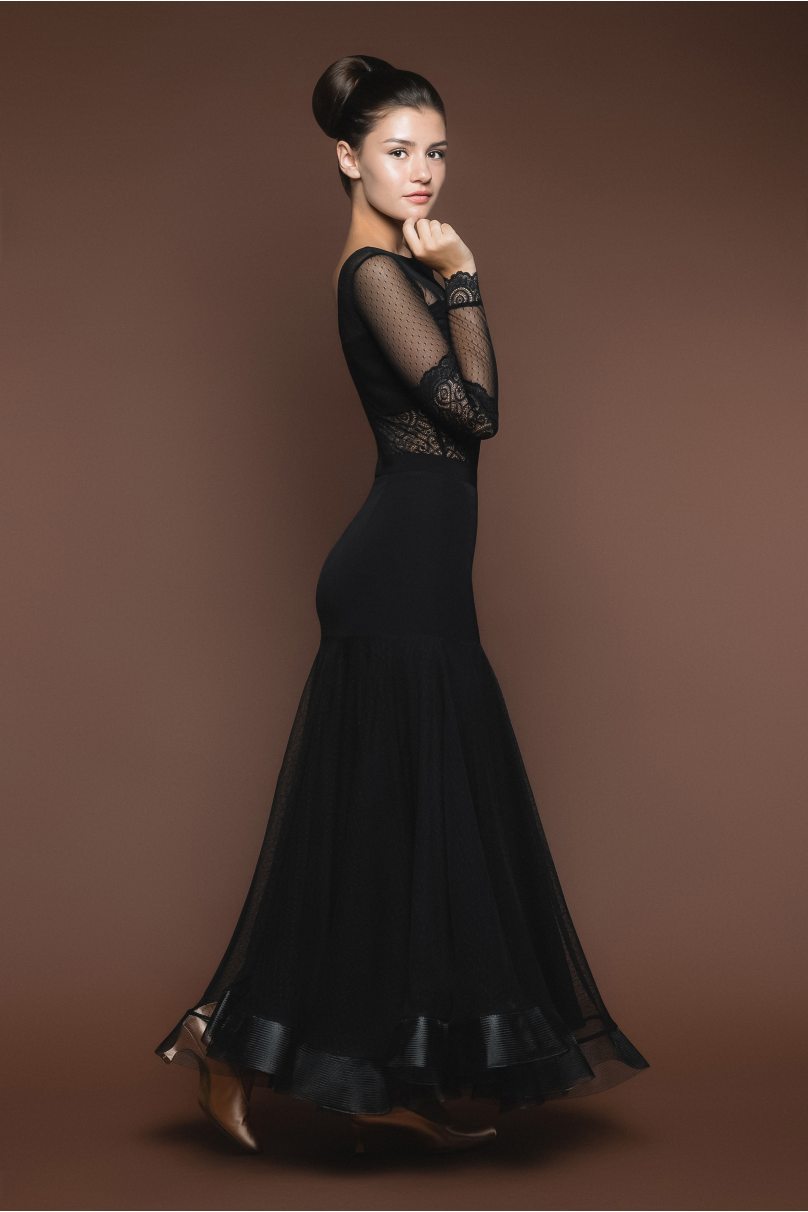 Ballroom standard dance skirt by Bravo Design style B08/Black