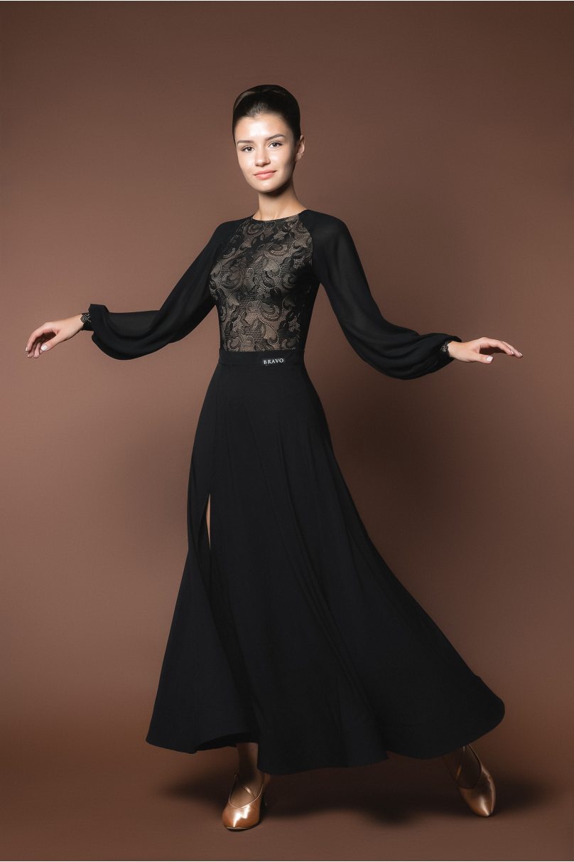 Ballroom standard dance skirt by Bravo Design style B12/Black