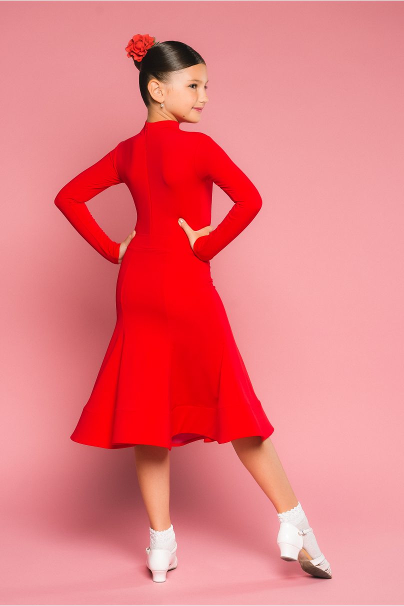 Конкурсные платья для бальных танцев от бренда Bravo Design продукт ID Red Classic
