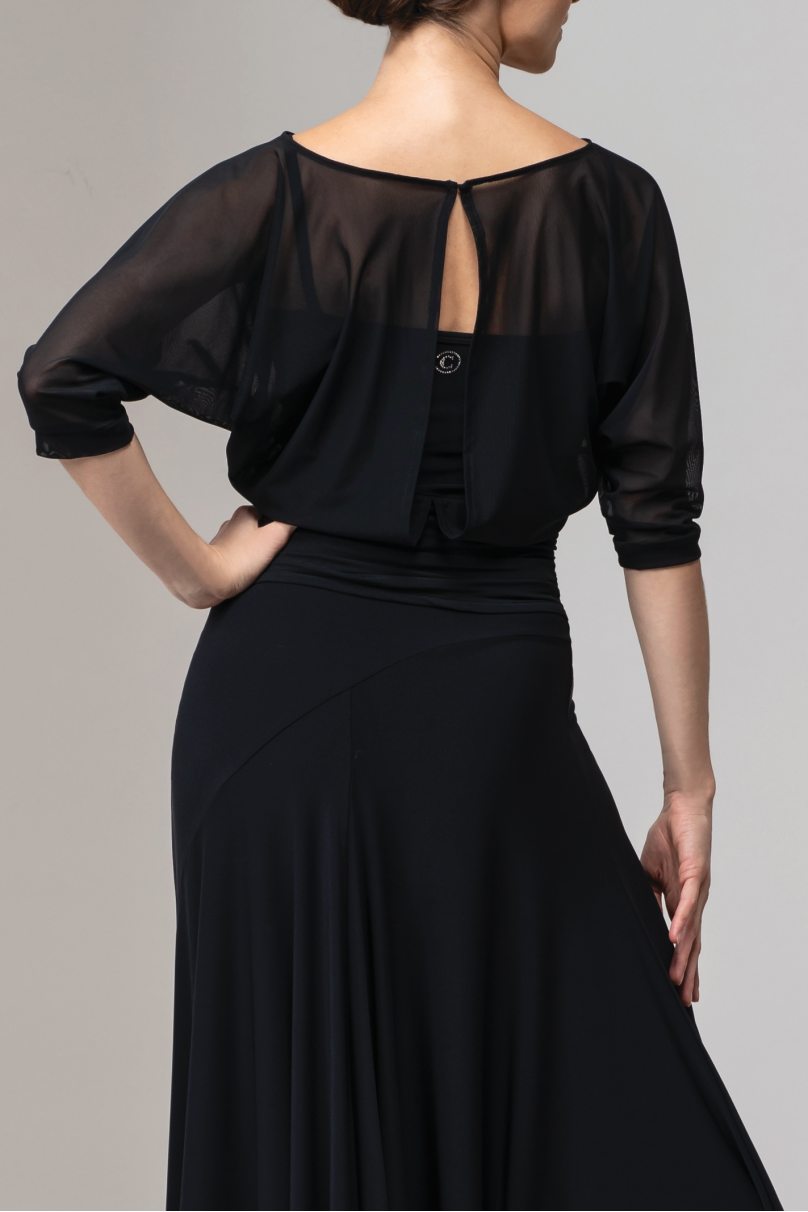 Блуза для бальных танцев стандарт от бренда Chrisanne Clover модель CC.WR.TOP/Black
