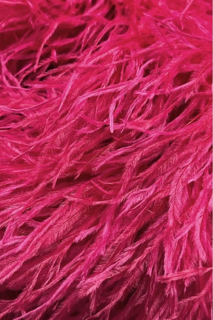 LUXURY OSTRICH 6 PLY BOA CHERRY RED