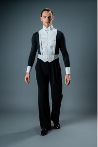 Чоловіча сорочка для бальних танців від бренду Chrisanne Clover модель COMP.SH/Black