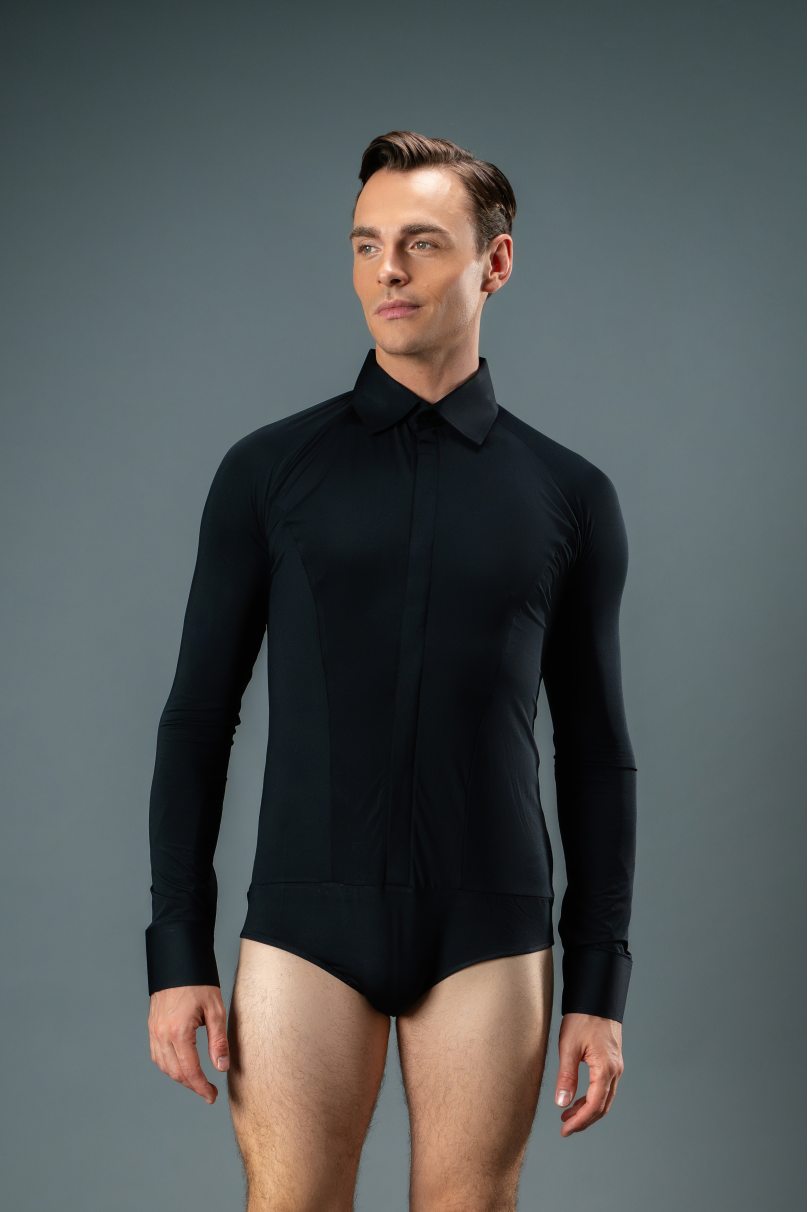 Чоловіча сорочка для бальних танців від бренду Chrisanne Clover модель CC.BPS/Black