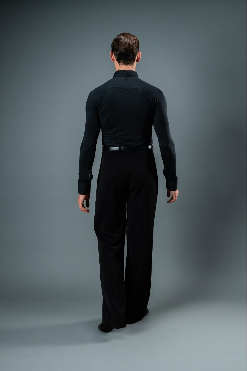 Mens ballroom dance shirt by Chrisanne Clover style CC.BPS/Black