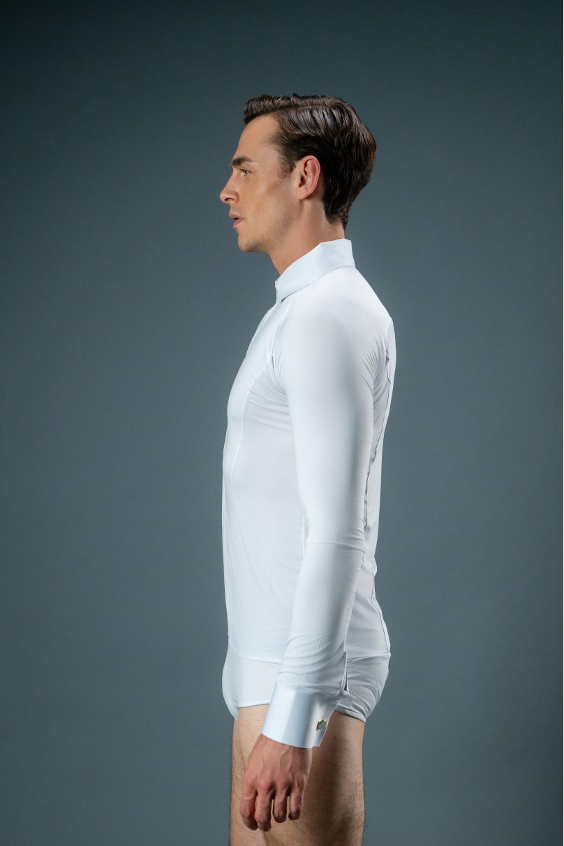 Tanz Hemden für Herren Marke Chrisanne Clover modell CC.BPS/White