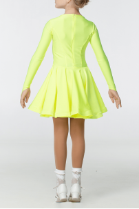 Ballroom dance competition dress for girls by Dance Me product ID BS420DR#/Light green