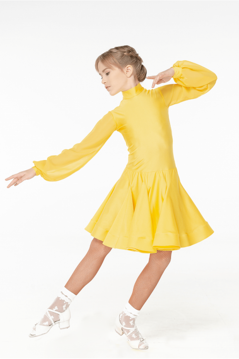 Ballroom dance competition dress for girls by Dance Me product ID BS535DR-21#