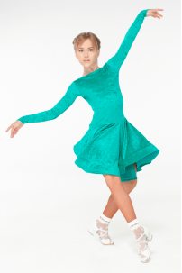 Ballroom dance competition dress for girls by Dance Me product ID BS534DR-13B#