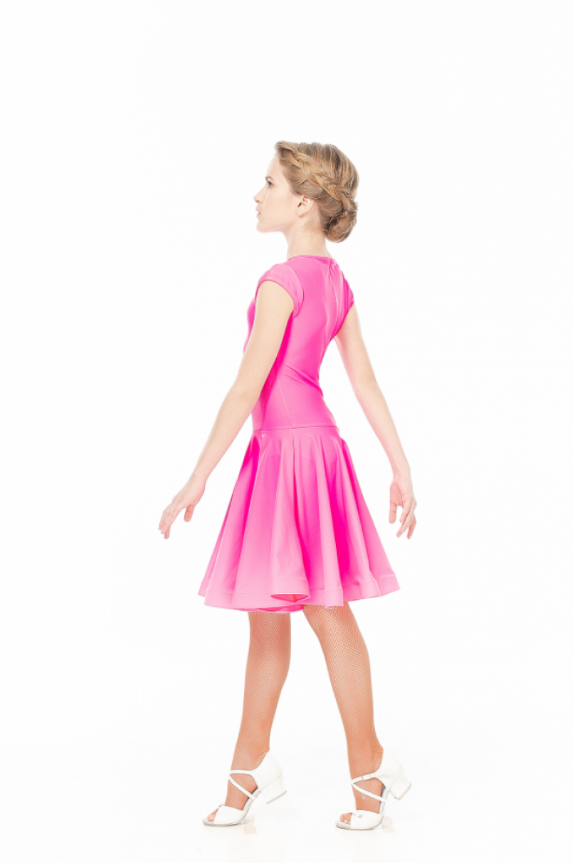 Ballroom dance competition dress for girls by Dance Me product ID BS509#/Pink