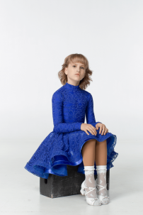 Ballroom dance competition dress for girls by Dance Me product ID BS198-274-11#