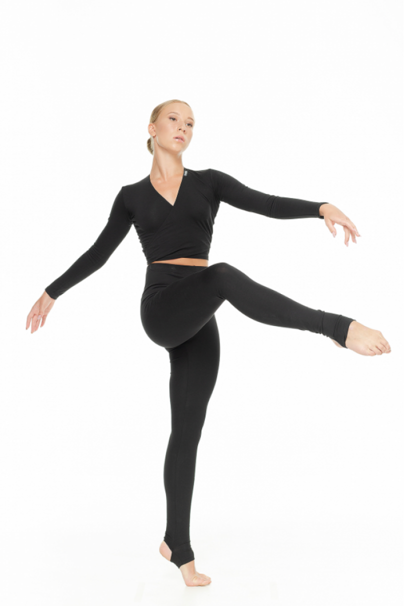 Leggings Gymnastics L253-VT for girls. Clothes for ballroom dancing.