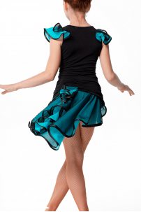 Dance blouse by Dance Me style BL337-3/Black and blue