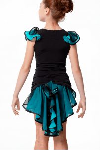 Dance blouse by Dance Me style BL337-3/Black and blue