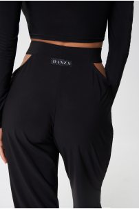 Dance trousers with sexy cut-outs on the hips