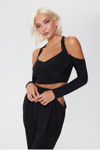 Dance trousers with sexy cut-outs on the hips