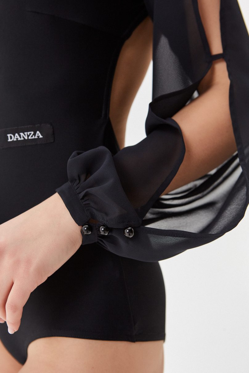 Купальник для бальних танців стандарт від бренду DANZA модель Боди Swan