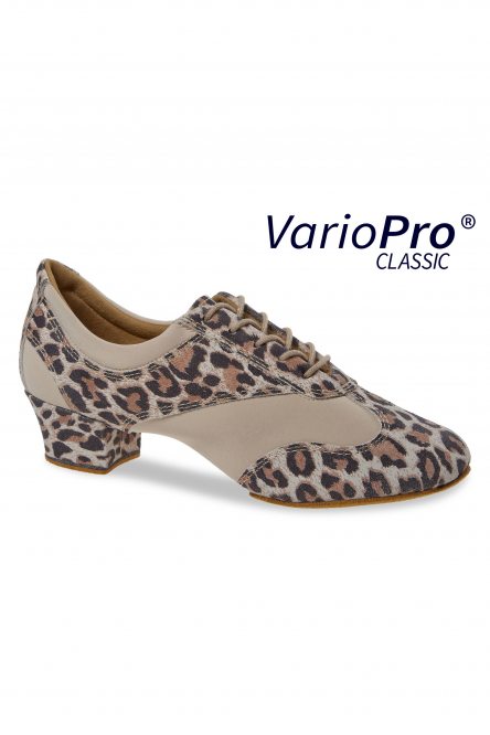 Ladies' Practice Dance Shoes Diamant style 188 VarioPro Leopard Suede