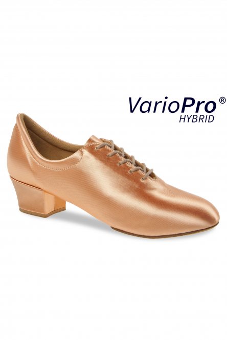 Ladies' Practice Dance Shoes Diamant style 189 VarioPro Hybrid Tan Satin