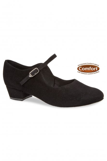 Ladies' Ballroom|Smooth Dance Shoes Diamant style 050 Black Suede