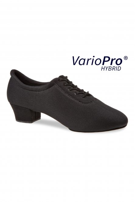 Ladies' Practice Dance Shoes Diamant style 189 VarioPro Hybrid Black mesh/Black microfiber