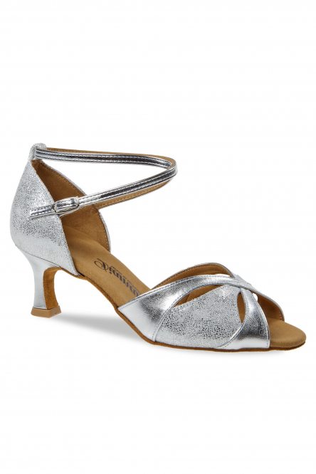Ladies' Latin Dance Shoes Diamant style 141 Silver