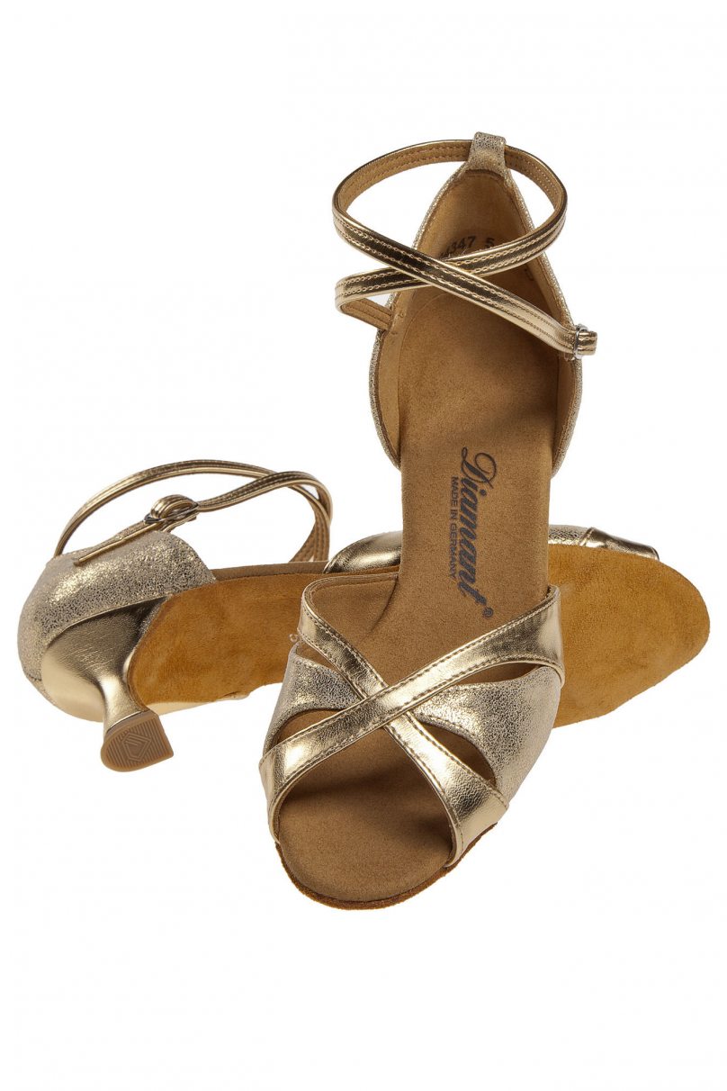 Женские туфли для бальных танцев латина от бренда Diamant модель 141-077-464