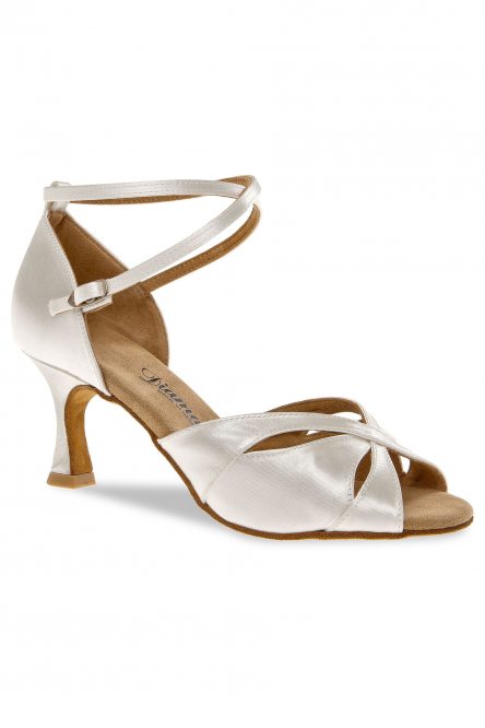 Ladies' Latin Dance Shoes Diamant style 141 White Satin