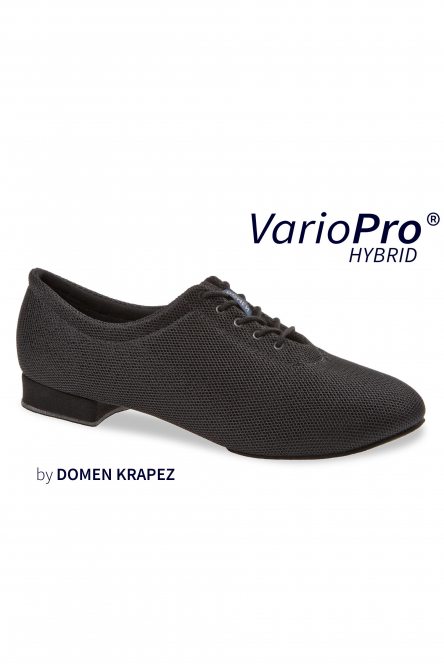 Чоловічі танцювальні туфлі для стандарту Diamant модель 193 Hybrid VarioPro Domen Krapez Black mesh/Black microfiber