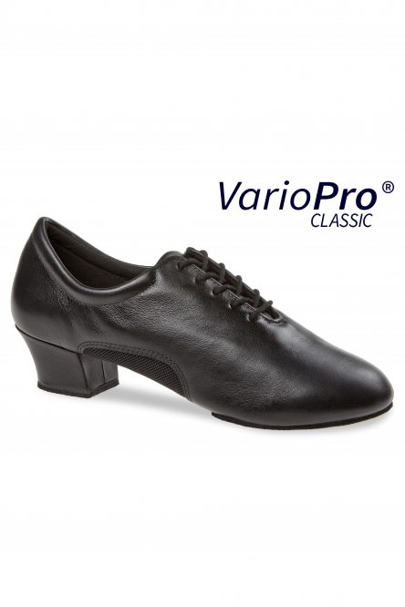 Men's Latin Dance Shoes Diamant style 163 Classic VarioPro Black leather/Black mesh
