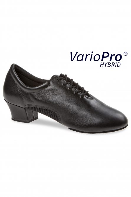 Men's Latin Dance Shoes Diamant style 163 Hybrid VarioPro Black leather/Black mesh