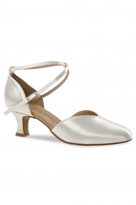Ladies' Ballroom|Smooth Dance Shoes Diamant style 105 White Satin