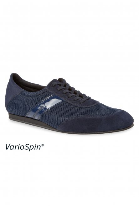 Men's Practice Dance Shoes Diamant style 192 VarioSpin Navy-blue Suede/Mesh