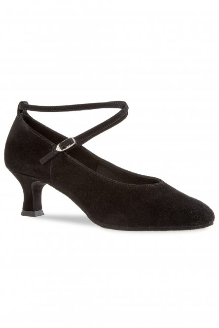 Ladies' Ballroom|Smooth Dance Shoes Diamant style 075 Black Suede
