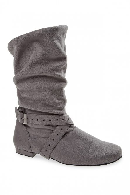 Women's Dance Boots Diamant style 202 Grey Microfiber