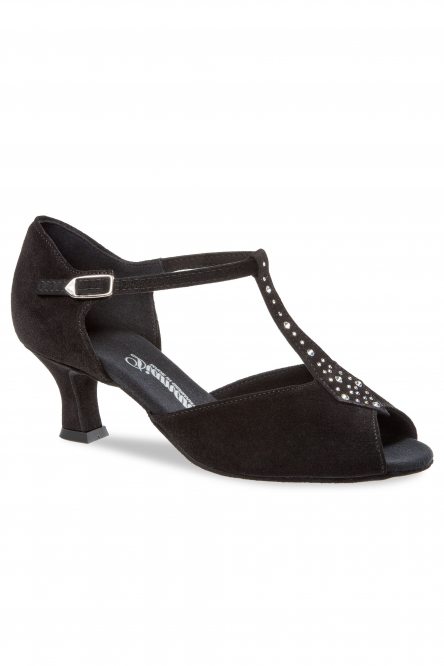 Ladies' Latin Dance Shoes Diamant style 010 Black Suede