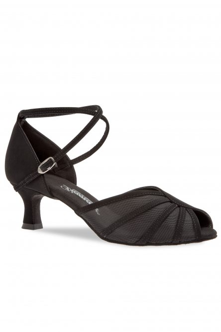 Ladies' Latin Dance Shoes Diamant style 020 Black Synth Nubuk