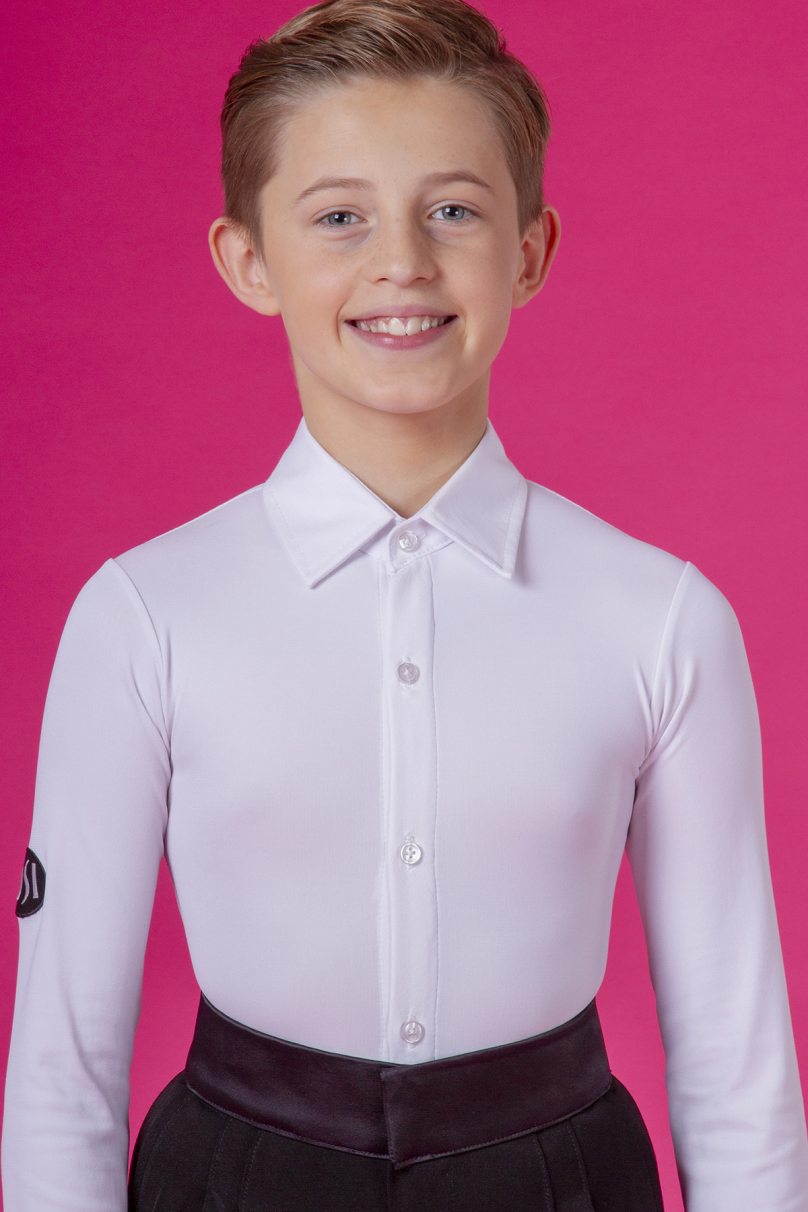 Boys crepe competition shirt with buttons