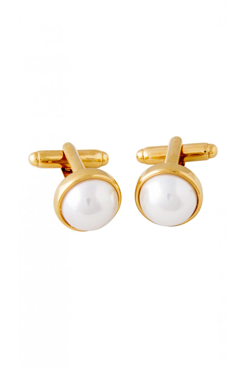 Set of cufflinks Imperial with Mother-of-Pearl beads