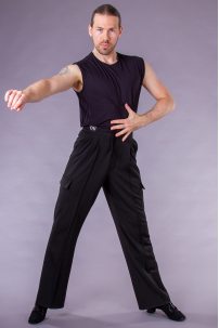 Мужская футболка для бальных танцев латина от бренда DSI модель 4020