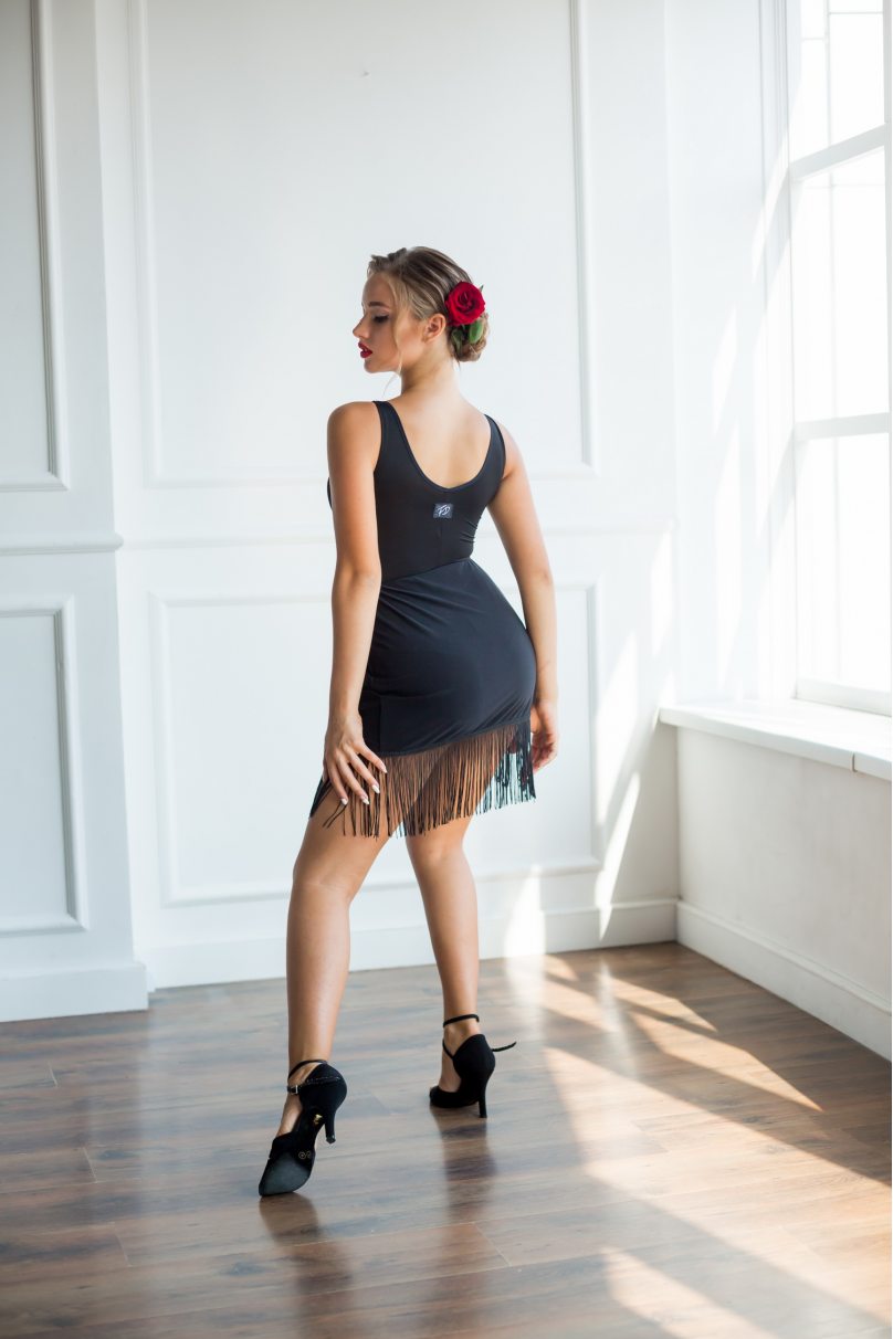 Latin dance skirt by FASHION DANCE model WSLT611BK