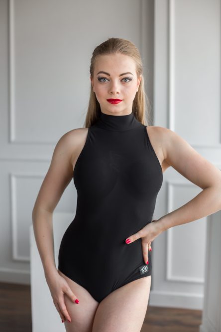 Karen Classic dance bodysuit, open shoulders