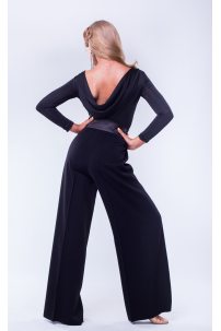 Style 003 Classic standard dance trousers for women, hight waist