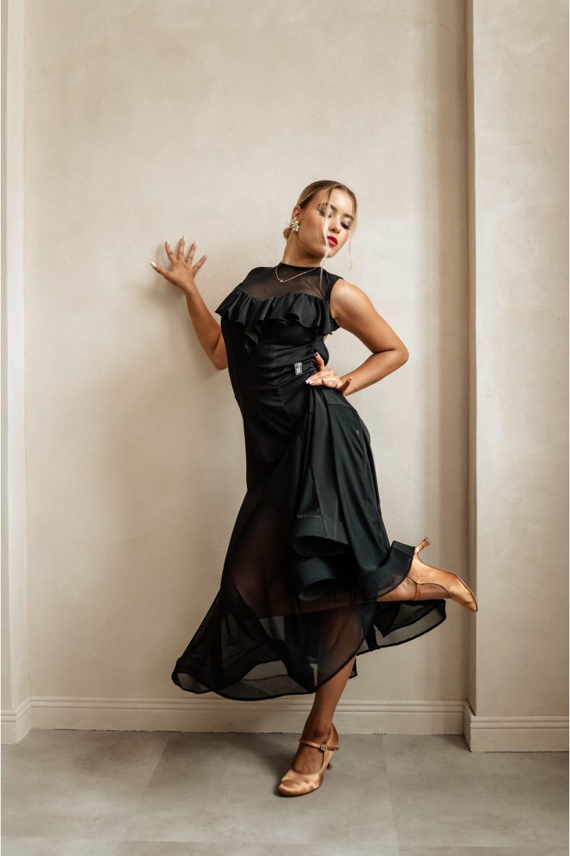 Платье для танцев стандарт от бренда FASHION DANCE модель Dress St W 006