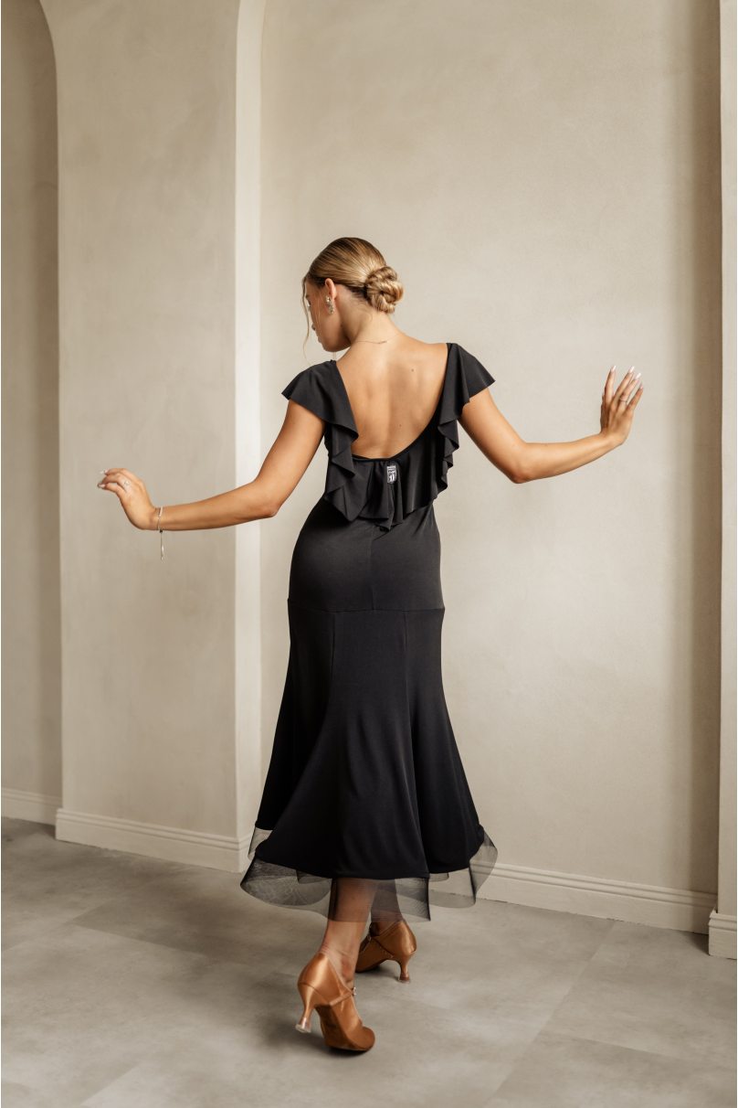 Damen Tanzkleidung Marke FASHION DANCE Tanzkleider Standard modell WDST805BK