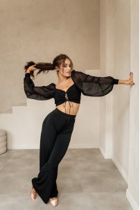 Жіночі штани для бальних танців стандарт від бренду FASHION DANCE модель Pant W 002 Black