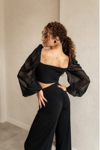 Жіночі штани для бальних танців стандарт від бренду FASHION DANCE модель Pant W 002 Black