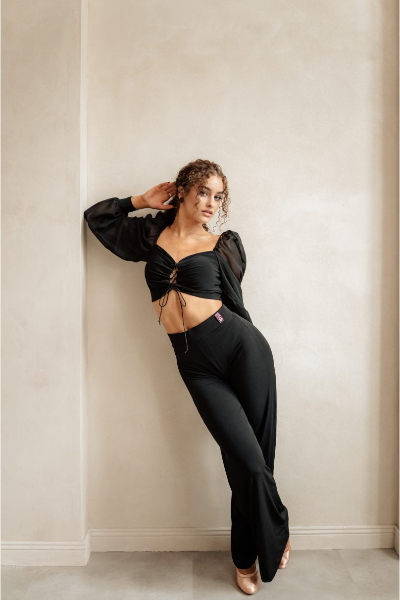 Женские брюки для бальных танцев стандарт от бренда FASHION DANCE модель Pant W 002 Black