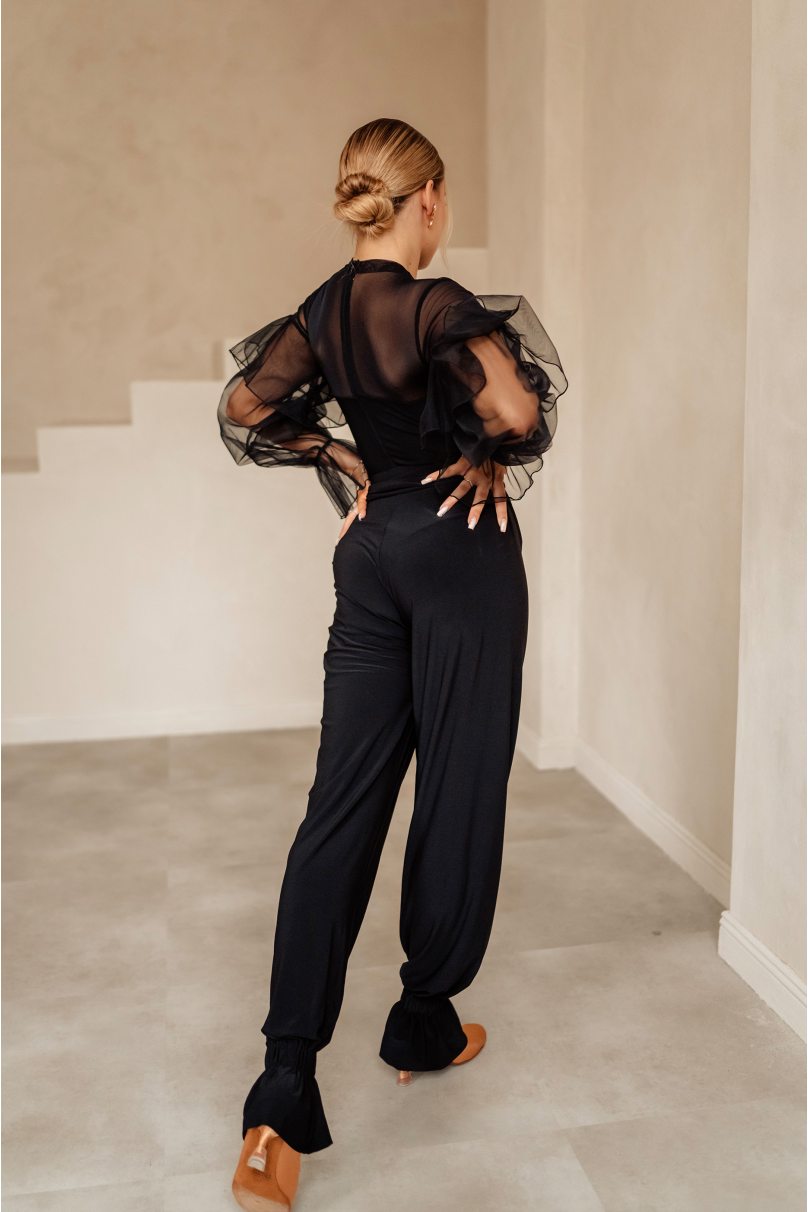 Женские брюки для бальных танцев для латины от бренда FASHION DANCE модель Pant W 008 Black
