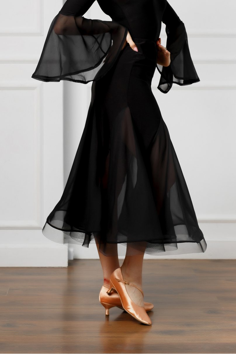 Tanzkleidung Marke FASHION DANCE Tanzröcke Standard modell Skirt st W 002 Black